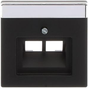 Centraalplaat voor datadoos 2 x RJ45 f-matzwart (1803-02-885)