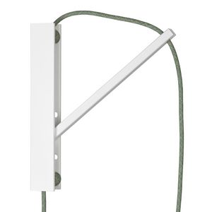 Muurbevestiging met verstelbare arm 24.5cm wit