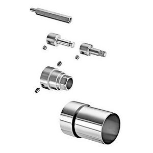 Verlengingsset D-SC-T v. zelfsluitende inbouwkranen 25mm chroom