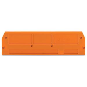 Afsluit-+tussenplaat 2,5mm oranje 280-373 VVE=25