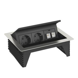 Deskbox opklapbaar voor de inbouw in tafelbladen 210x167x68