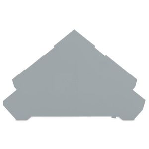 Afsluit-+tussenplaat 1mm 4-etageklemmen grijs 280-320 VVE=25