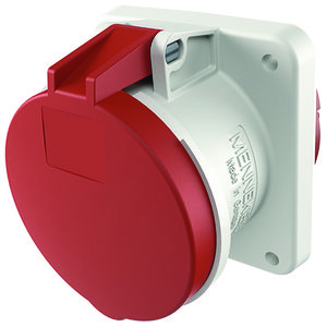 Inbouwwandcontactdoos 63A 4-polig  6H 400V IP44