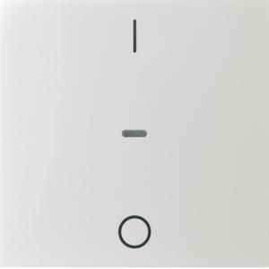 Drukknopmodule afdekking 1-v I/O berker S.1/B.3/B.7 wit