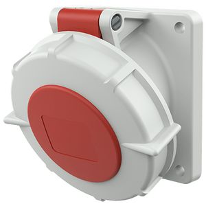 Inbouwwandcontactdoos 16A 7-polig  6H 400V IP67 schuin