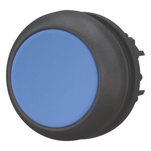 Drukknop vlak blauw terugverend M22S-D-B VVE=10