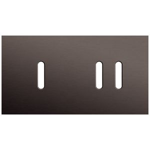 2-voudige afdekplaat horizontaal 71mm centerafstand voor een enke