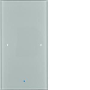 Tastsensor KNX-touch 1-v berker TS Sensor glas alu