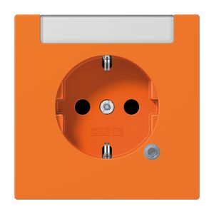 Wandcontactdoos oranje slagv &tekstva& contr.l LS990