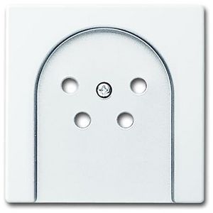 Centraalplaat afd tel contactdoos 4-pens s-studiowit (2767-84-503)