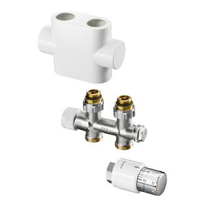 Multiblock T/Uni SH aansluitset 1/2 bi x 3/4 bu recht, wit