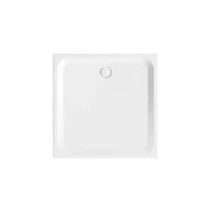 Douchebak geglazuurd staal BetteUltra 1200×1200×35mm wit AS antislip Sense afvoer Ø90mm