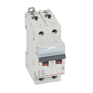Installatieautomaat DX³ 6000A/10kA 2-polig D-karakteristiek 03A