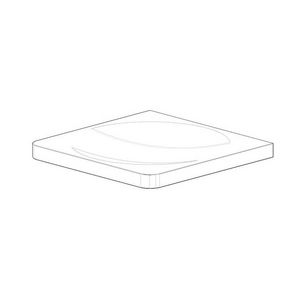 Zeepbakje 120x120x10mm chr