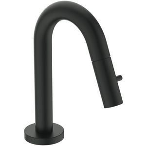 Koudwaterkrn 6l/min 1-gats hoge uitloop 125mm silk black