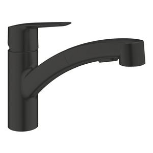 Start Keukenmengkraan Lage Uitloop Dual Spray Matte Black