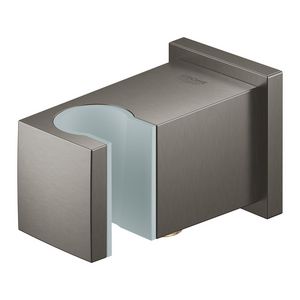 Euphoria cube wandaansluitbocht met houder hard graphite geborsteld (mat donker grijs)