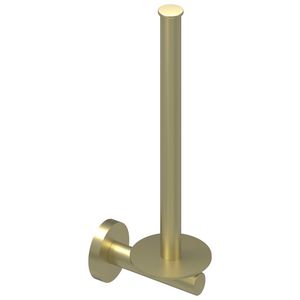 Reserverolhouder wand 2 rollen geborsteld mat goud