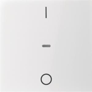 Drukknopmodule afdekking 1-v I/O berker S.1/B.3/B.7 glans