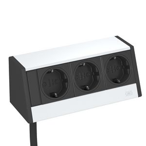 Deskbox compleet zonder montagebeugel Aluminium alu