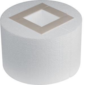 Sparingsmal tempex voor VR12 rondx306mm hoogte 200mm