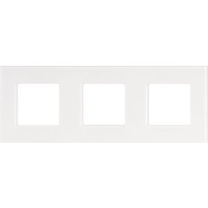 3-Voudige afdekplaat 71mm centerafst. Pure liq. snowwhi