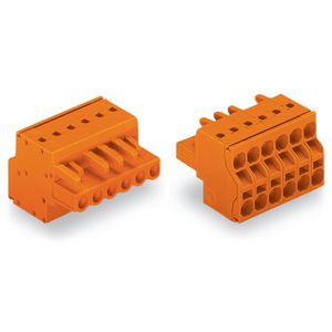 2-draads FE steker 2,5 mm² oranje 231-2302/026-000 VVE=100