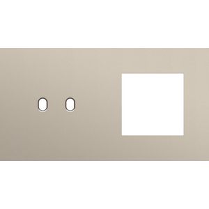 Afdekplaat 2-voud horiz. 71mm centerafst. 166-57807