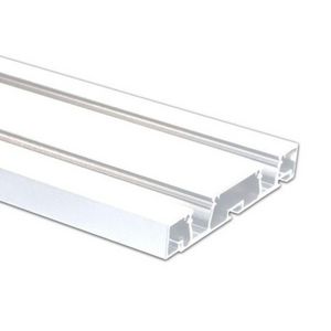 Gordijnprofiel VP2 dubbele rail wit RAL9010 L=200cm