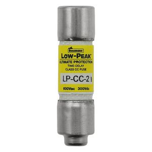 Zekering laagsp. 2A AC 600V 10x38 CC UL traag afke VVE=10