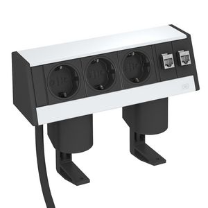 Deskbox compleet met montagebeugel Aluminium alu