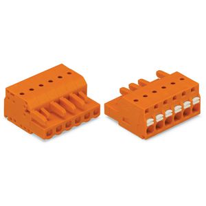 1-draads FE steker Druk oranje 2231-306/102-000 VVE=50