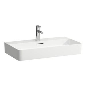 Wast. 750x420 met kraangat m. overl. gesl. onderzijde wit
