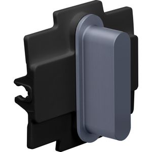 Rocker enkelvoudige schakelfuncties alu blue grey