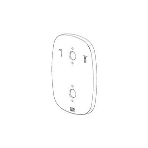 Rozet symbolen 105x144x10mm chr