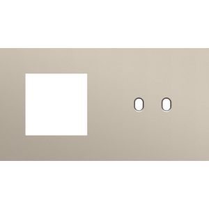 Afdekplaat 2-voud horiz. 71mm centerafst. 166-57808