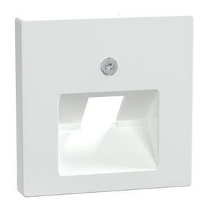 Systeem M CENTRAALPLAAT rj45 1-voudig ACTIEF WIT schuin