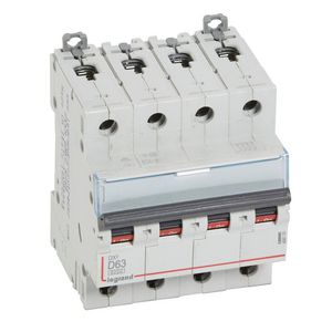 Installatieautomaat DX³ 6000A/10kA 4-polig D-karakteristiek 63A