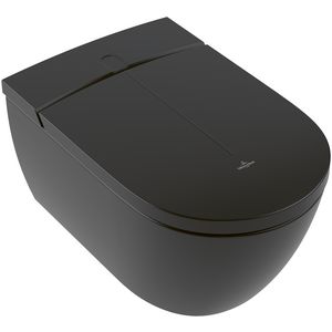 Douchecloset ViClean-I100 diepspoel DF Pure Black incl. zitting Pure Black CeramicPlus V0E100R7