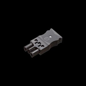 Steker vlak, 3-polig 1,5mm² male zwart (AC166 GSTF/ 315 zw) VVE=10