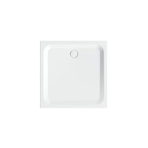 Douchebak geglazuurd staal BetteUltra 1100×1100×35mm wit AS antislip Sense afvoer Ø90mm