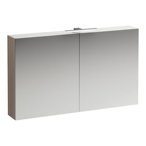Base closetkast 1200x185mm m.LED licht iep 2x2zijd.deur LI
