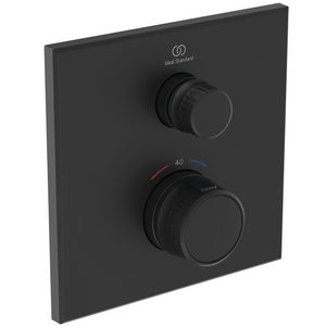 Douchethermo. 1 functie vier op. silk black Ceratherm Navigo