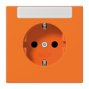 Wandcontactdoos oranje R/A ki.bev.&tekstvast LS990