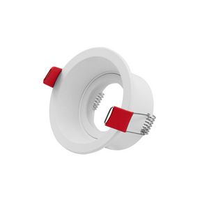 Inbouwarmatuur 50mm rond ø85mm wit