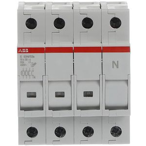 Zekeringhouder 3p+n max 32A voor 103x38mm fuse met indicator