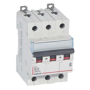 Installatieautomaat DX³ 6000A/10kA 3-polig B-karakteristiek 25