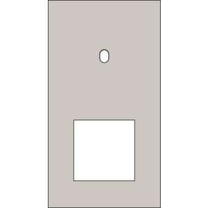 Afdekplaat 2-voud vertic. 71mm centerafst 166-57855