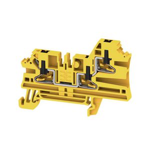 Doorvoerklem zwart/geel 2.5mm² 24A 800 2847450000 VVE=50