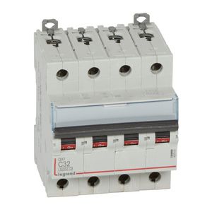 Installatieautomaat DX³ 6000A/10kA 4-polig C-karakteristiek 32A